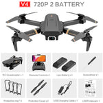 Lade das Bild in den Galerie-Viewer, V4 Rc Drone 4k HD Wide Angle Camera 1080P WiFi fpv Drone Dual Camera Quadcopter Real-time transmission Helicopter Toys
