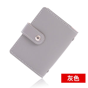 Women&#39;s 26 Cards Slim PU Leather ID Credit Card Holder Pocket Case Purse Wallet